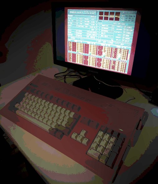 Amiga 1200 with red case